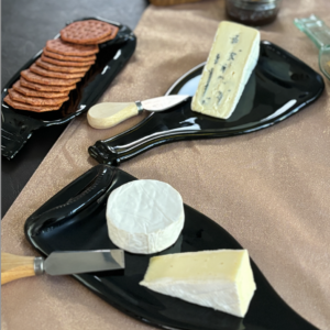 Wine bottle cheeseboard
